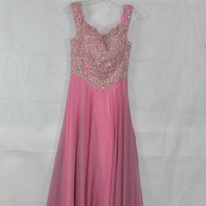 Beaded/Sequined/Rhinestone Formal Dress by Colette Mon Cheri SZ 2